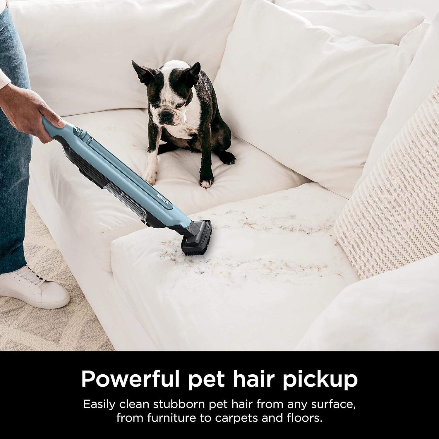 Shark WS642BL WANDVAC System Pet Ultra-Lightweight Powerful Cordless Stick Vacuum with Charging Dock, Blue image 8