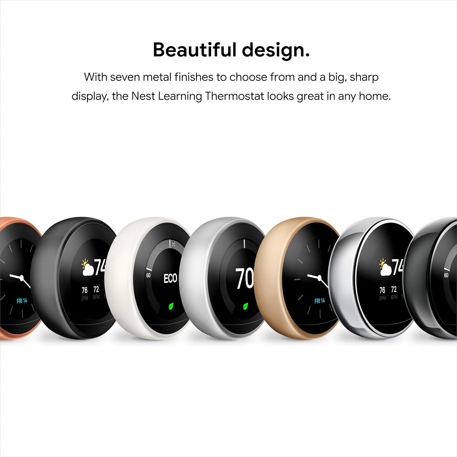 Google Nest Learning Thermostat - 3rd Gen (2015) - Programmable Smart Thermostat for Home - Works with Alexa - Stainless Steel image 12