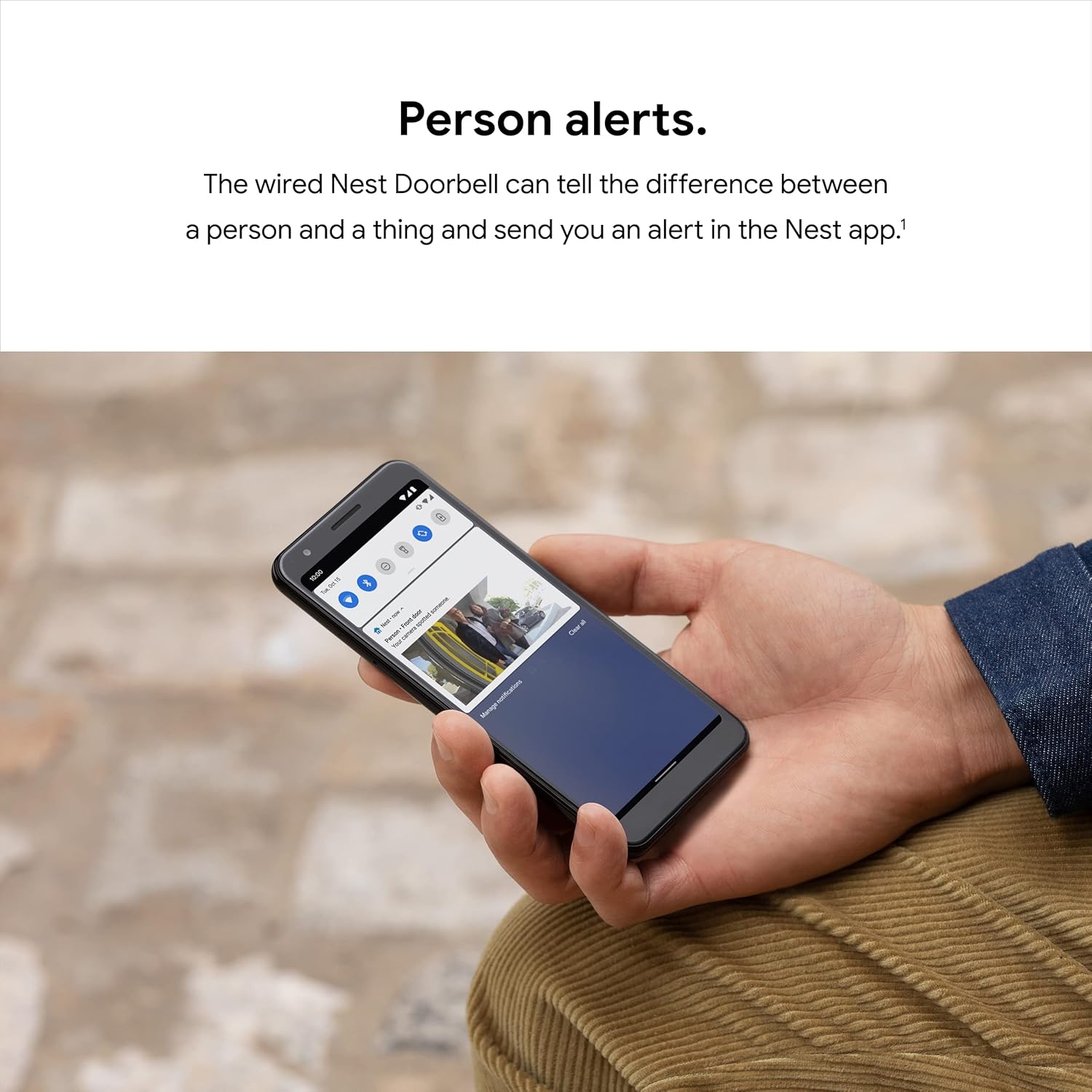 Google Nest Doorbell (Wired) - Formerly Nest Hello - Video Doorbell with 24/7 Streaming - Smart Doorbell Camera for Home with HDR Video, HD Talk and Listen, Night Vision, and Person Alerts image 4