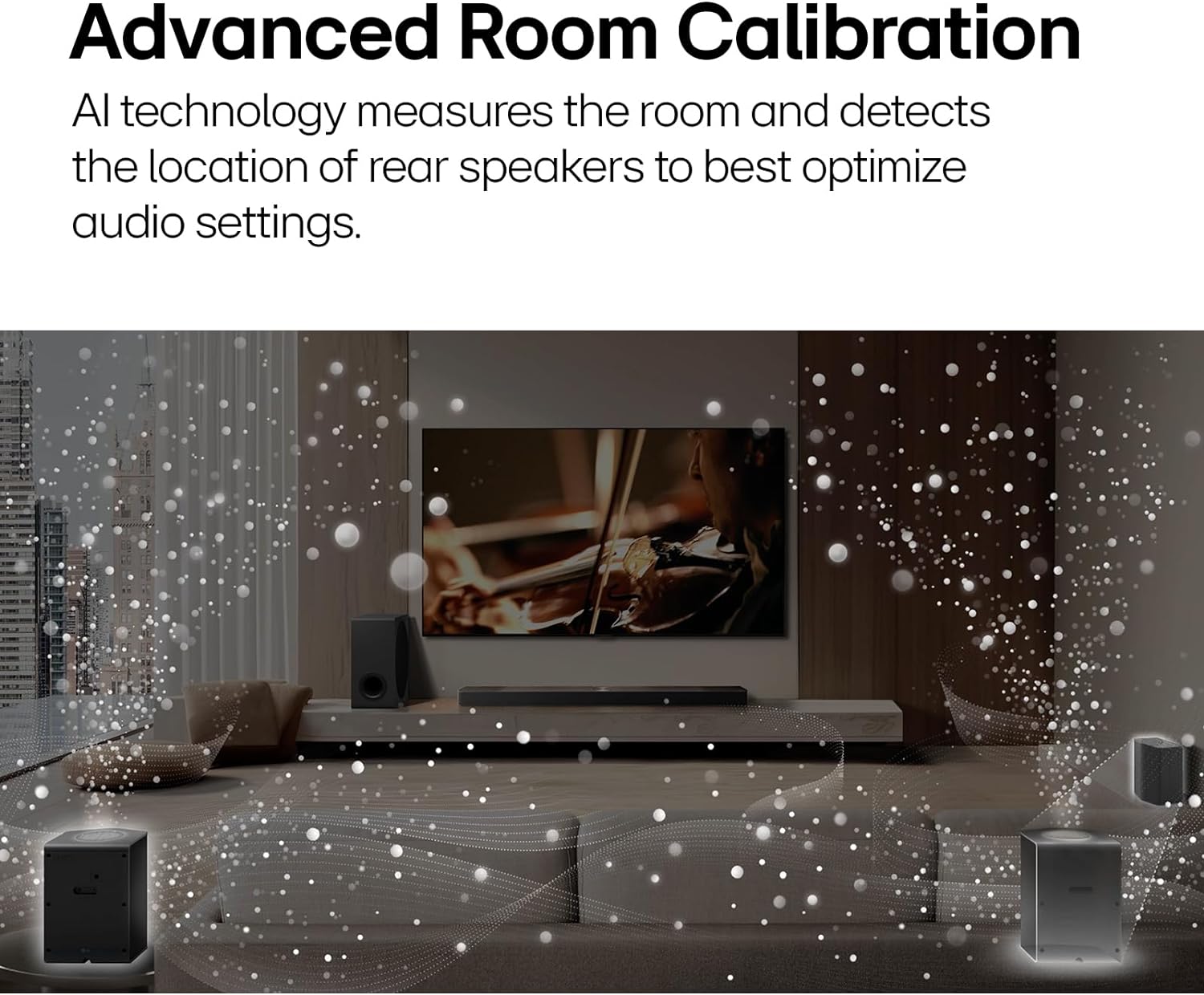 LG S80TR 5.1.3 ch. OLED evo TV Matching Home Theater Soundbar with Rear Surround Speakers and Wireless Subwoofer, Wow Orchestra, Dolby Atmos, WOWCAST Built-in (2024 Model) image 13