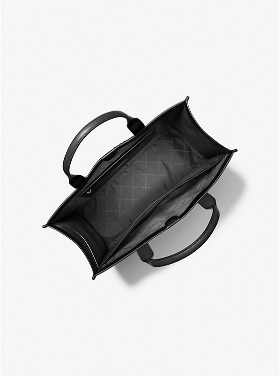 Cooper Logo Embossed Pebbled Leather Tote Bag image 2