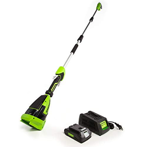 Greenworks 24V 8" Cordless Pole Saw with 2Ah Battery and Charger 1402102 image 2