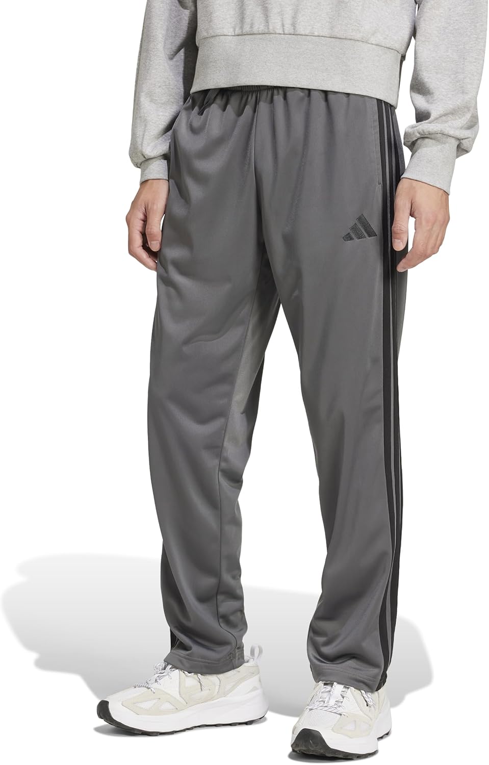 adidas Men's 3-Stripes Tricot Opem Hem Track Pants image 3