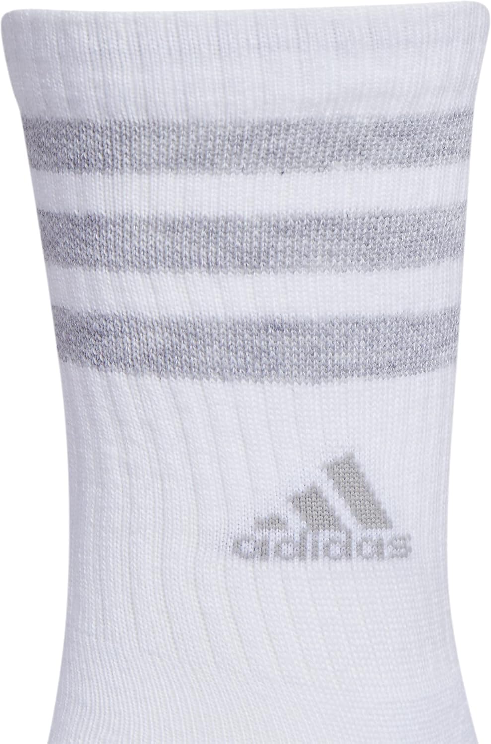 adidas Women's Crew Socks with Arch Compression 3-Pack, Comfortable, Sweat-Wicking, Stylish 3-Stripe image 3