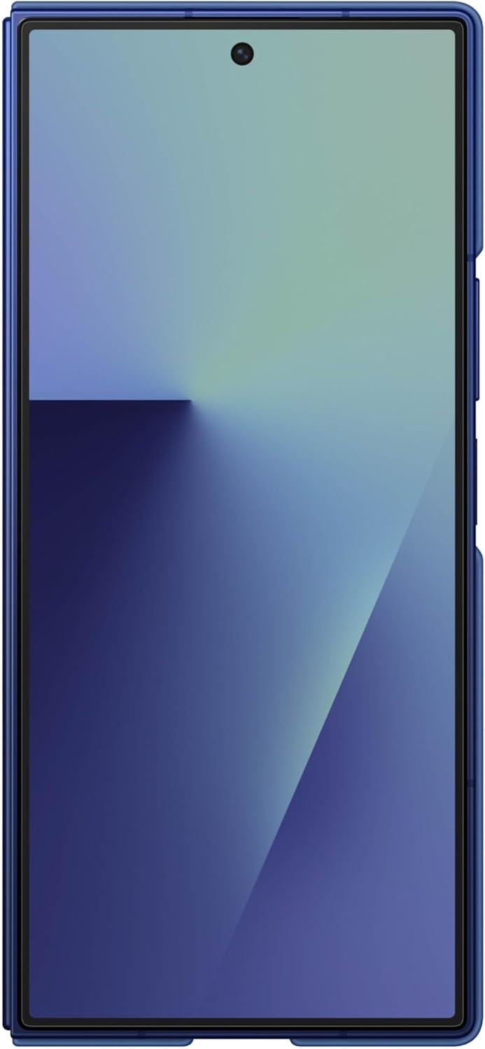 Samsung Galaxy Z Fold7 Silicone Phone Case, Protective Cover with Stand, Secure Grip, Soft, Comfortable Design, US Version, Navy image 3