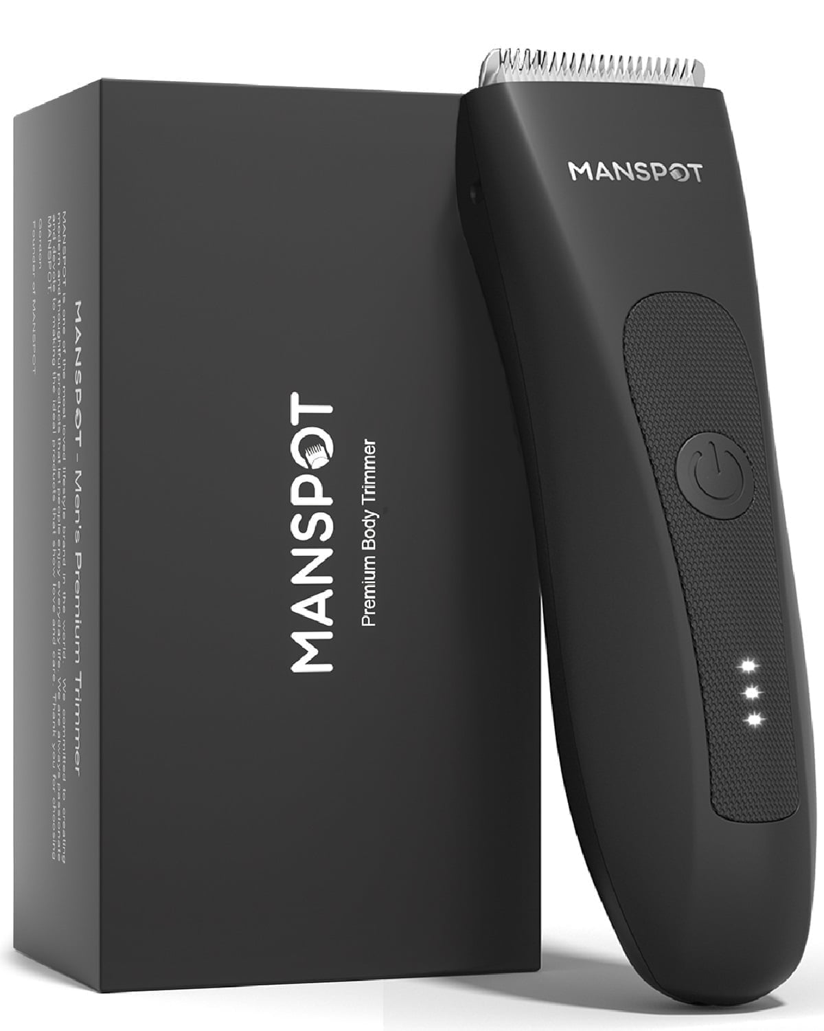 Manscape Body Hair Trimmer for Men , Groin Hair Trimmer Ball Shaver Replaceable Ceramic Blade Heads Waterproof image 1