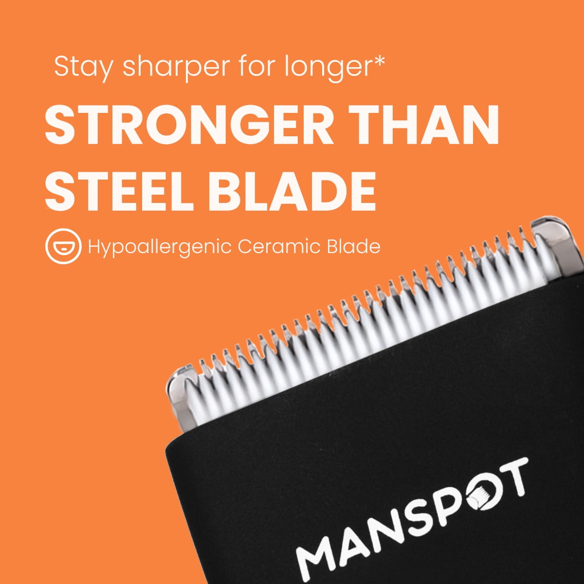 Manscape Body Hair Trimmer for Men , Groin Hair Trimmer Ball Shaver Replaceable Ceramic Blade Heads Waterproof image 5