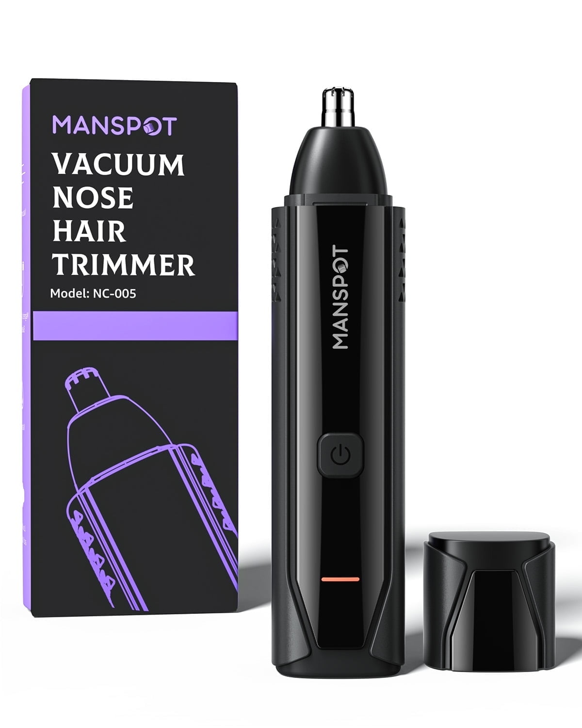 Nose & Ear Hair Trimmer for Men, 10,000 RPM Electric Trimmer with Vacuum Suction, IPX7 Waterproof, USB-C Fast Charging, Magnetic Blade, Painless & Easy Cleaning image 1