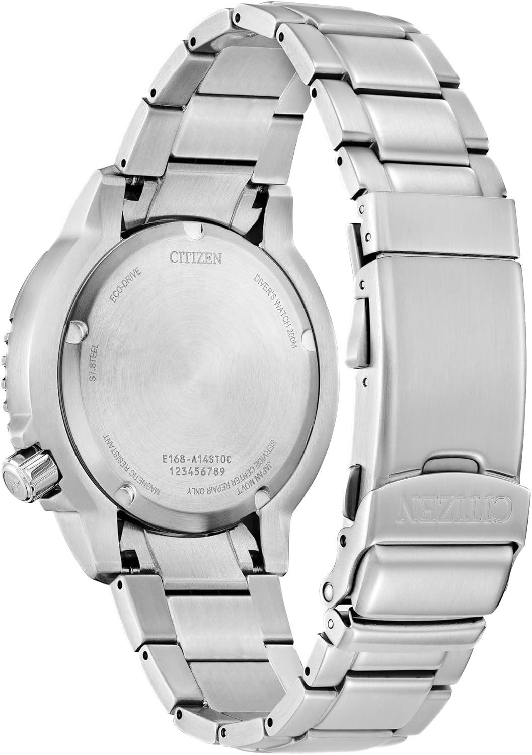 Citizen Men's Eco-Drive Promaster Dive Watch, Light Blue Dial, Silver-Tone Stainless Steel Bracelet (Model: BN0165-55L) image 3