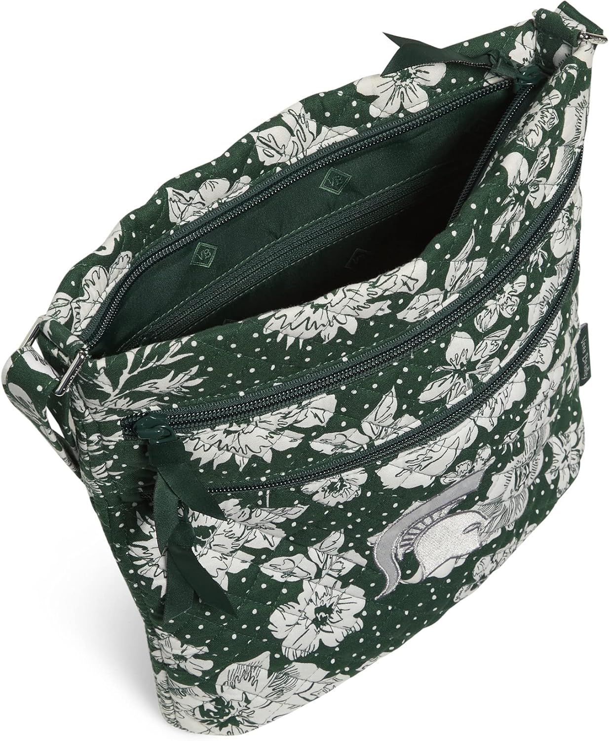 Vera Bradley Cotton Collegiate Triple Zip Hipster Crossbody Purse (Multiple Teams Available) image 3