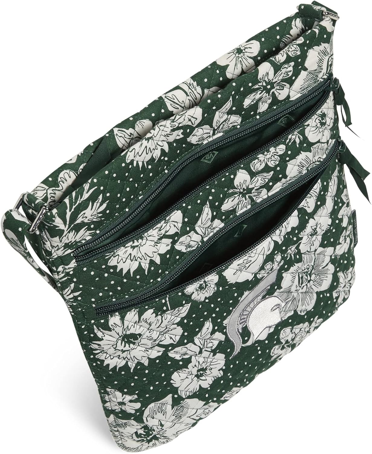Vera Bradley Cotton Collegiate Triple Zip Hipster Crossbody Purse (Multiple Teams Available) image 5