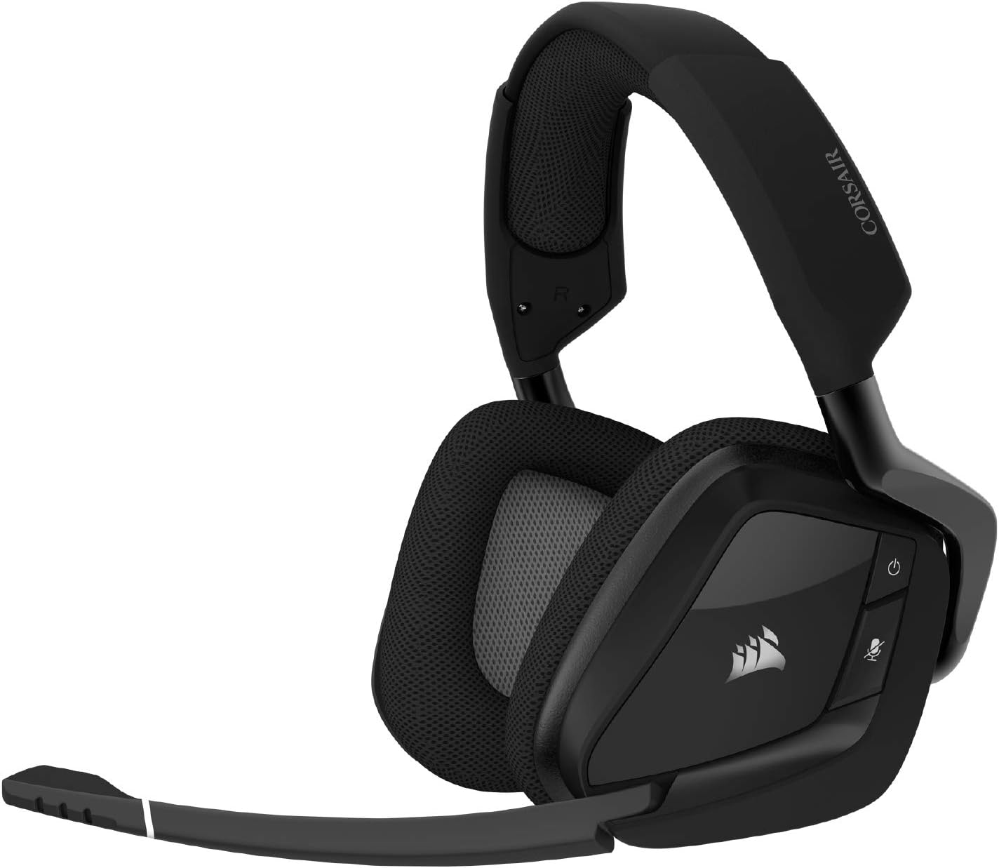CORSAIR VOID RGB ELITE Wireless Gaming Headset – 7.1 Surround Sound – Omni-Directional Microphone – Microfiber Mesh Earpads – Up to 40ft Range – iCUE Compatible – PC, Mac, PS5, PS4 – Carbon image 1