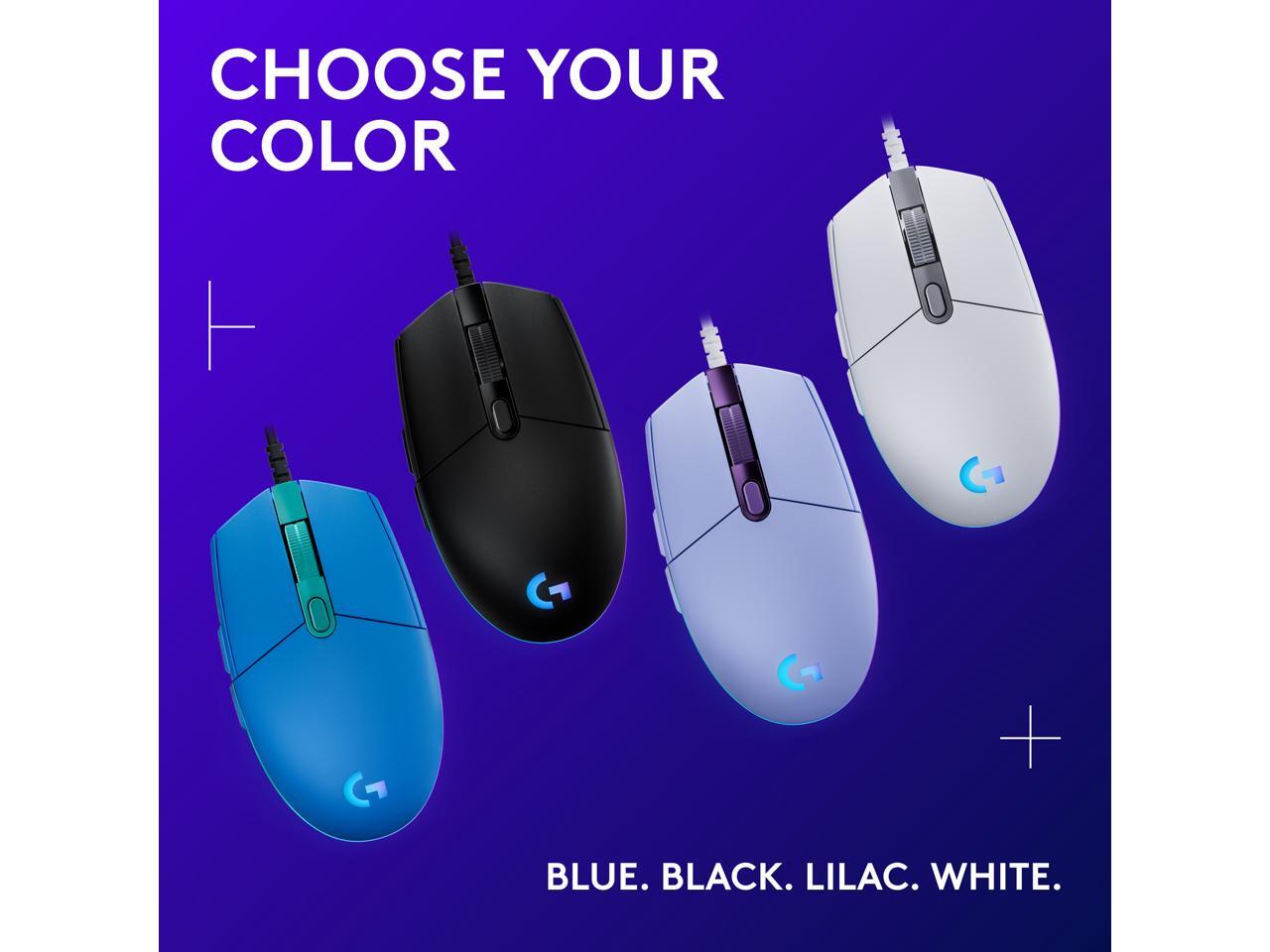 Logitech G203 Wired Gaming Mouse, 8,000 DPI, Rainbow Optical Effect LIGHTSYNC RGB, 6 Programmable Buttons, On-Board Memory, Screen Mapping, PC/Mac Computer and Laptop Compatible - Black image 8