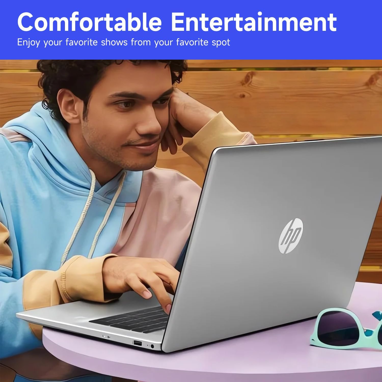 HP Premium 17.3" Touchscreen Laptop, 8-Cores Intel Core i3-N305, 16GB RAM, 128GB eMMC + 1TB SSD, Webcam, HDMI, Wi-Fi 6, Windows 11 S, Silver image 4