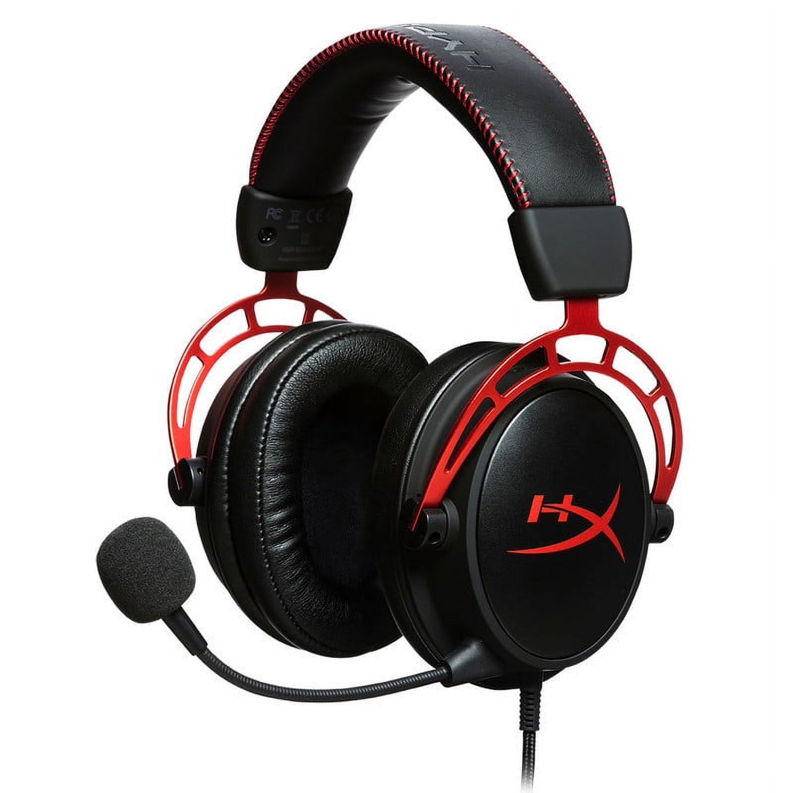 HyperX Cloud Alpha Wired Over-Ear Gaming Headset, Red image 1
