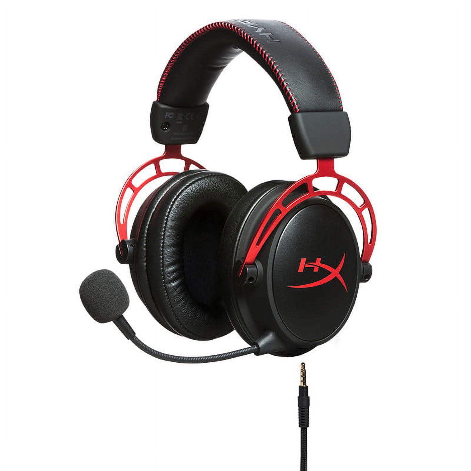HyperX Cloud Alpha Wired Over-Ear Gaming Headset, Red image 7