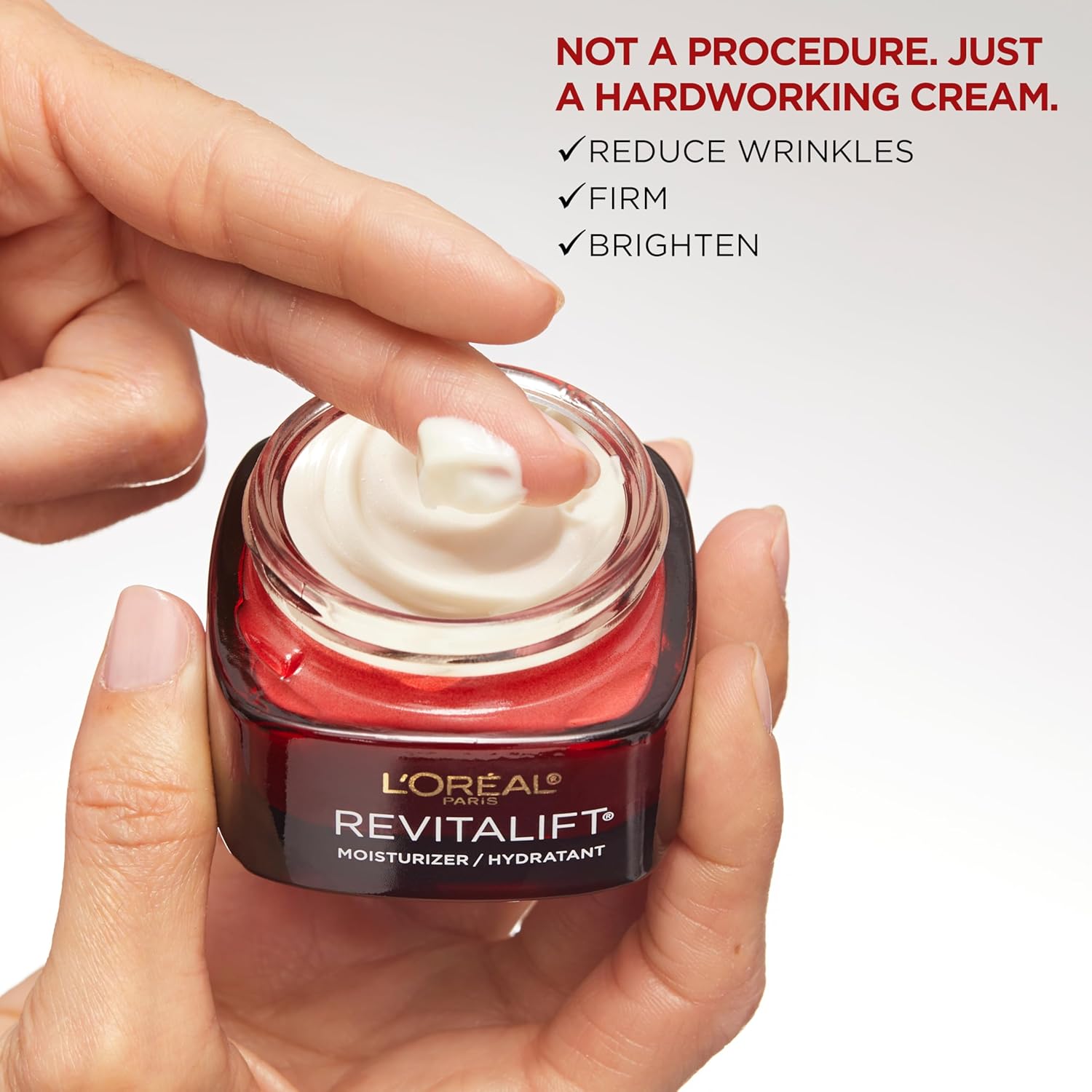 L'Oreal Paris Revitalift Triple Power Anti-Aging Face Moisturizer, Pro Retinol, Hyaluronic Acid & Vitamin C to Reduce Wrinkles, Firm & Brighten Skin, 1.7 Oz image 6