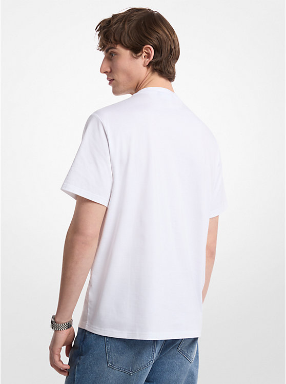 Michael Kors Outlet Logo Cotton T-Shirt image 2