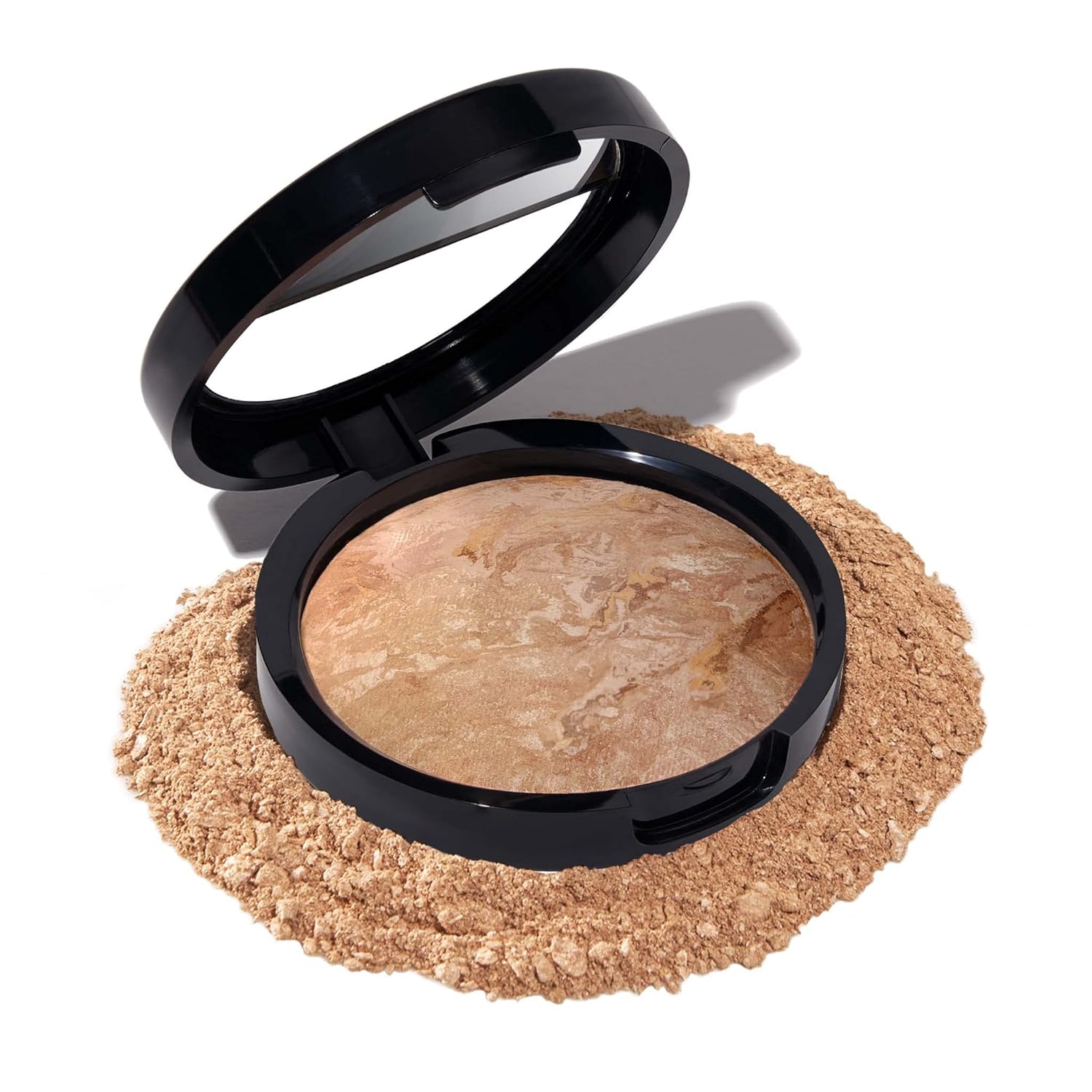 LAURA GELLER NEW YORK Award-Winning Baked Balance-n-Brighten Color Correcting Powder Foundation - Medium - Buildable Light to Medium Coverage - Demi-Matte Natural Finish image 1
