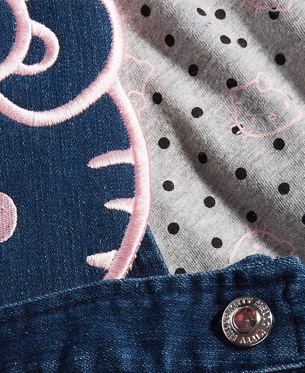Little Girls 2-Pc. Denim Skirtall & T-Shirt Set image 3