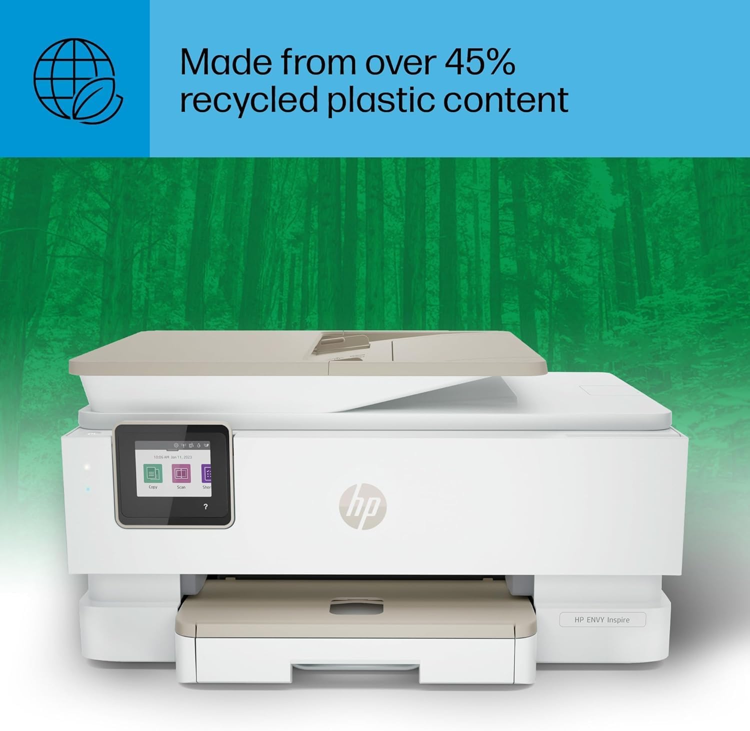 HP ENVY Inspire 7958e Wireless All-in-One Color Inkjet Printer, Print, scan, copy, Duplex printing best-for-home, 3 month Instant Ink trial included (327A7A) image 8