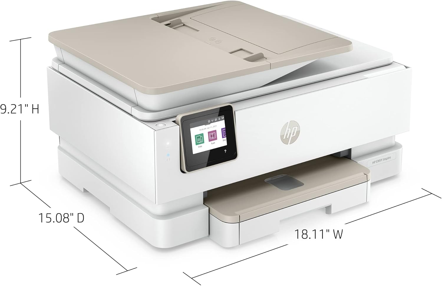 HP ENVY Inspire 7958e Wireless All-in-One Color Inkjet Printer, Print, scan, copy, Duplex printing best-for-home, 3 month Instant Ink trial included (327A7A) image 11