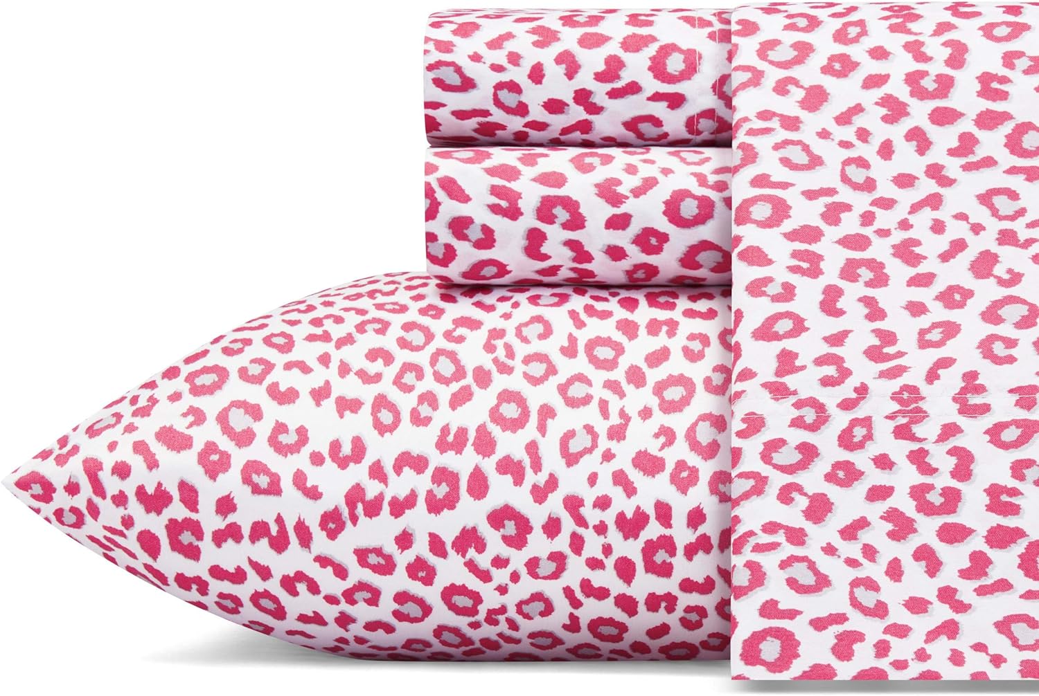 Betsey Johnson - Queen Bed Sheets, Soft Bedding with Matching Pillowcase, Fade & Wrinkle Resistant, Lightweight for Year Round Use (Leopard) image 1