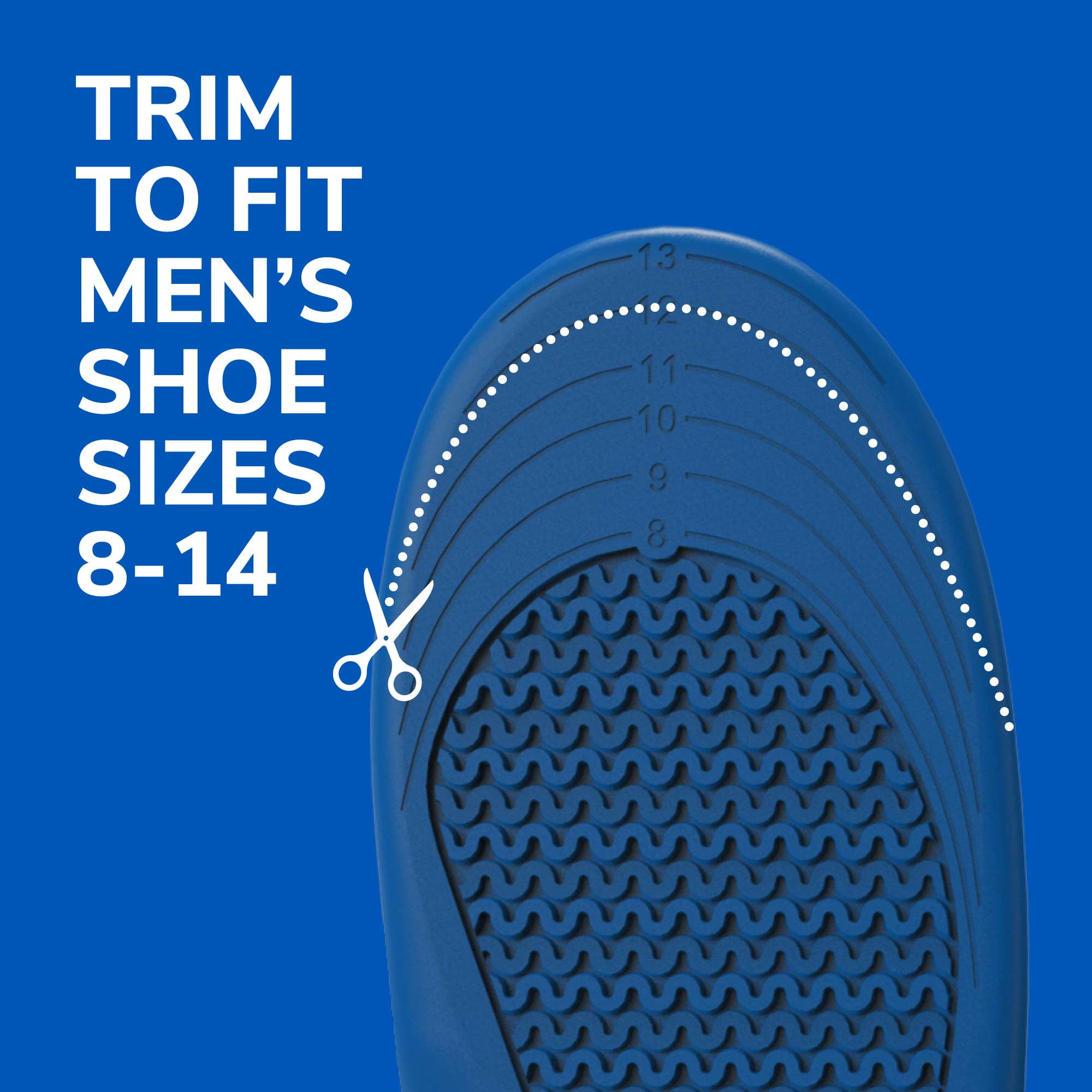 Dr. Scholl's® Extra Comfort All-Day Insoles with Gel, Trim to Fit , Mens Shoe Sizes 8-14, 1 Pair image 3