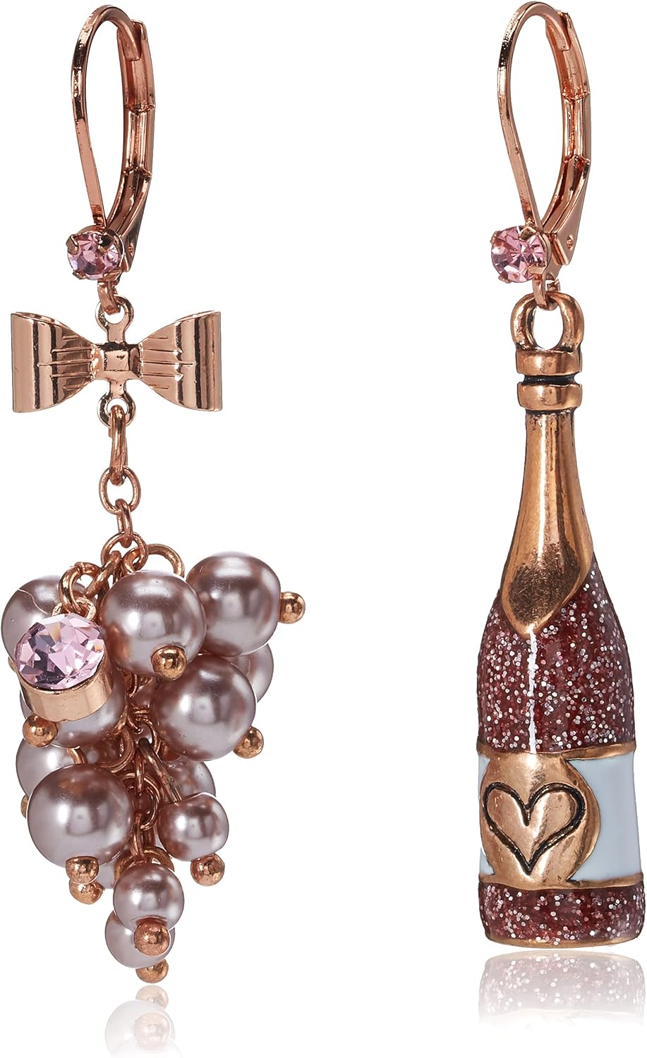 Betsey Johnson Non-Matching Flower Earrings image 1