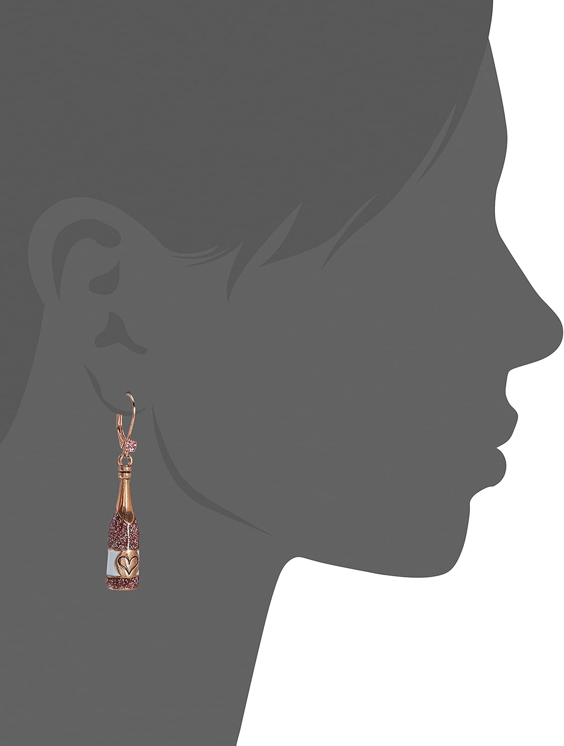 Betsey Johnson Non-Matching Flower Earrings image 3