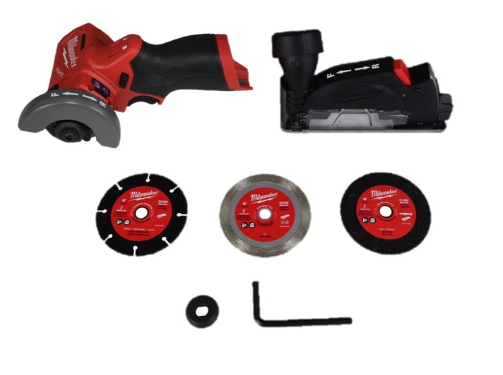 Milwaukee 2522-20 M12 FUEL 3" Compact Cut Off Tool – 20,000 RPM, Brushless Motor, Reversible Blade, Tool-Free Guard, Multi-Material Cutting (Bare Tool) image 1