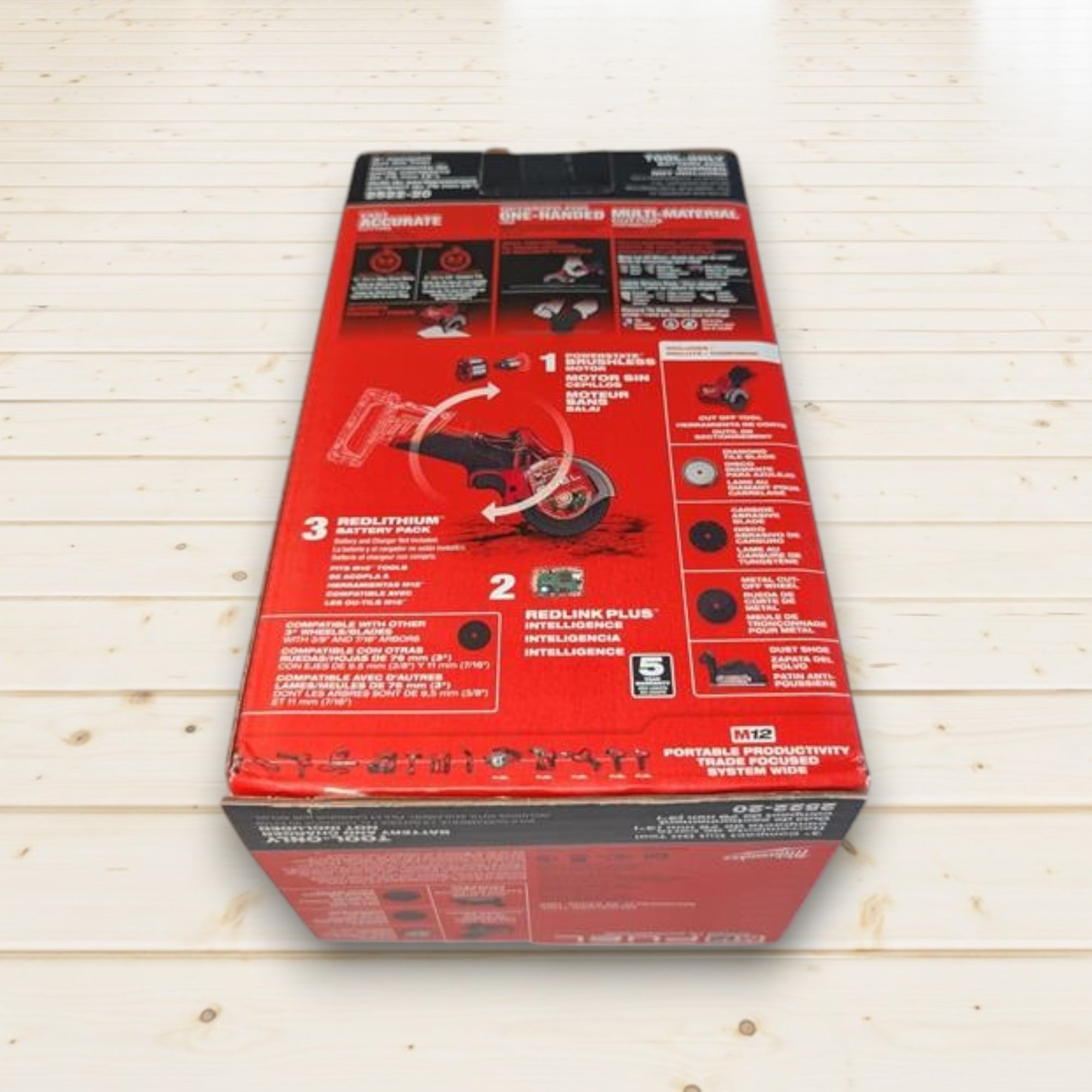 Milwaukee 2522-20 M12 FUEL 3" Compact Cut Off Tool – 20,000 RPM, Brushless Motor, Reversible Blade, Tool-Free Guard, Multi-Material Cutting (Bare Tool) image 6