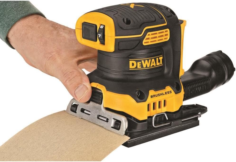 DEWALT DCW200B 20V MAX XR Brushless Cordless 1/4 Sheet Variable Speed Sander (Tool Only) image 6