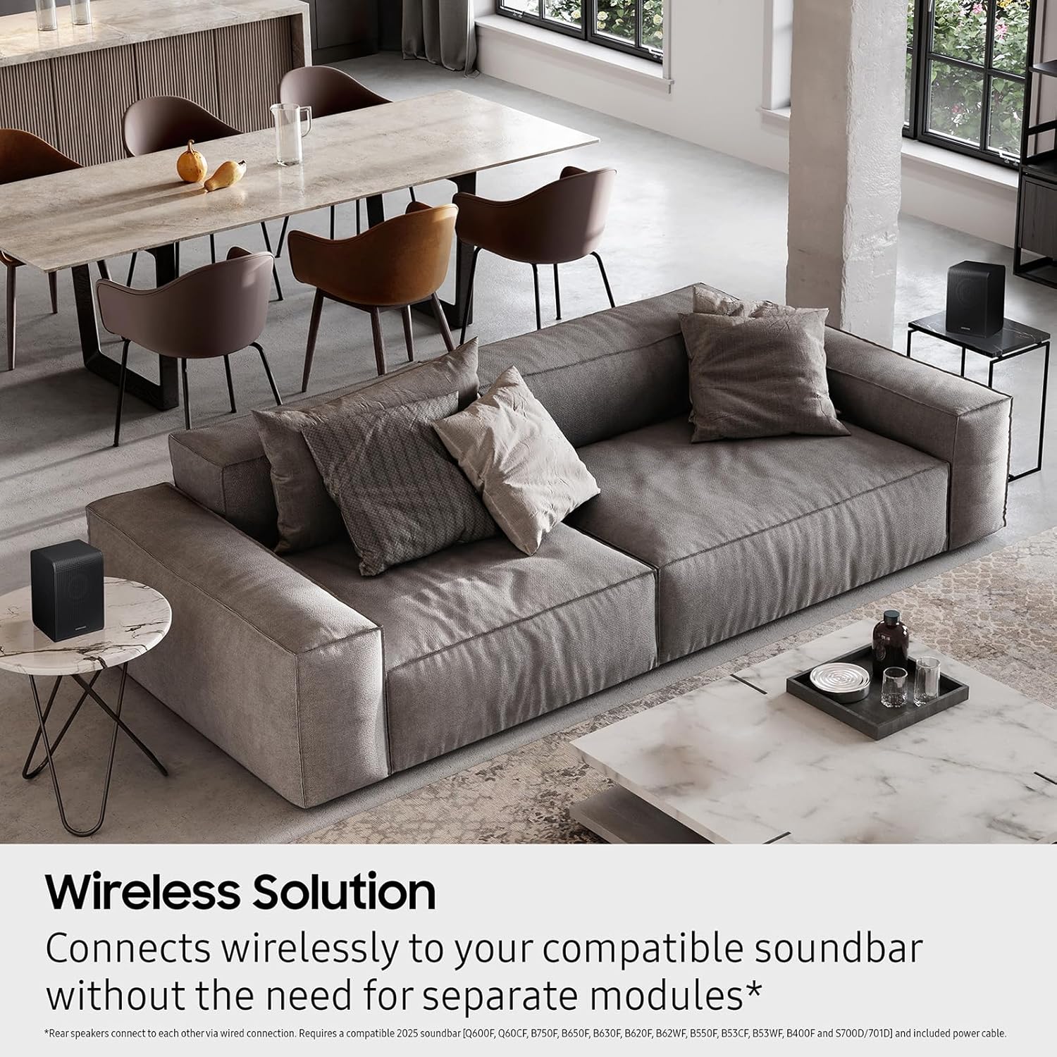 Samsung 9250S Wireless Rear Speaker Kit, Black (SWA-9250S/ZA, 2025) image 2