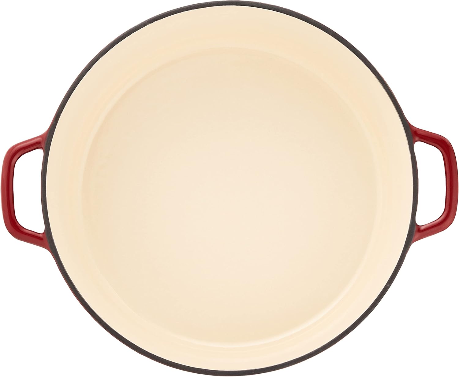 Cuisinart Chef's Classic Enameled Cast Iron Round Covered Casserole (Cardinal Red, 7- Quart) image 3