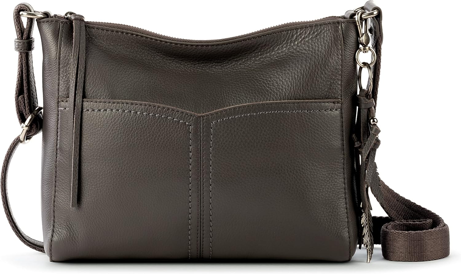The Sak Alameda Leather Crossbody Purse - Leather Women's Handbag for Everyday & Travel - Cross Body Bag With Zipper image 1