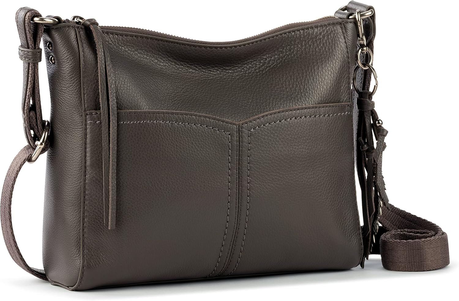 The Sak Alameda Leather Crossbody Purse - Leather Women's Handbag for Everyday & Travel - Cross Body Bag With Zipper image 2