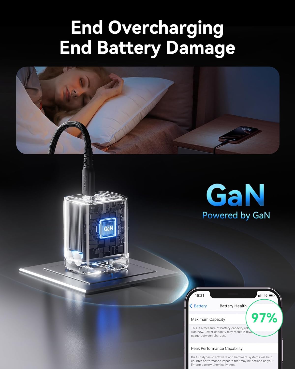 INIU USB C Charger Block, 2-Pack 30W PD Fast Charging, [USB-C + USB-A] iPhone 16 Charger with Foldable Plug, GaN Tech Type C Power Adapter for iPhone 16, 15 Pro Max, Samsung S25, S24, iPad Pro etc image 6