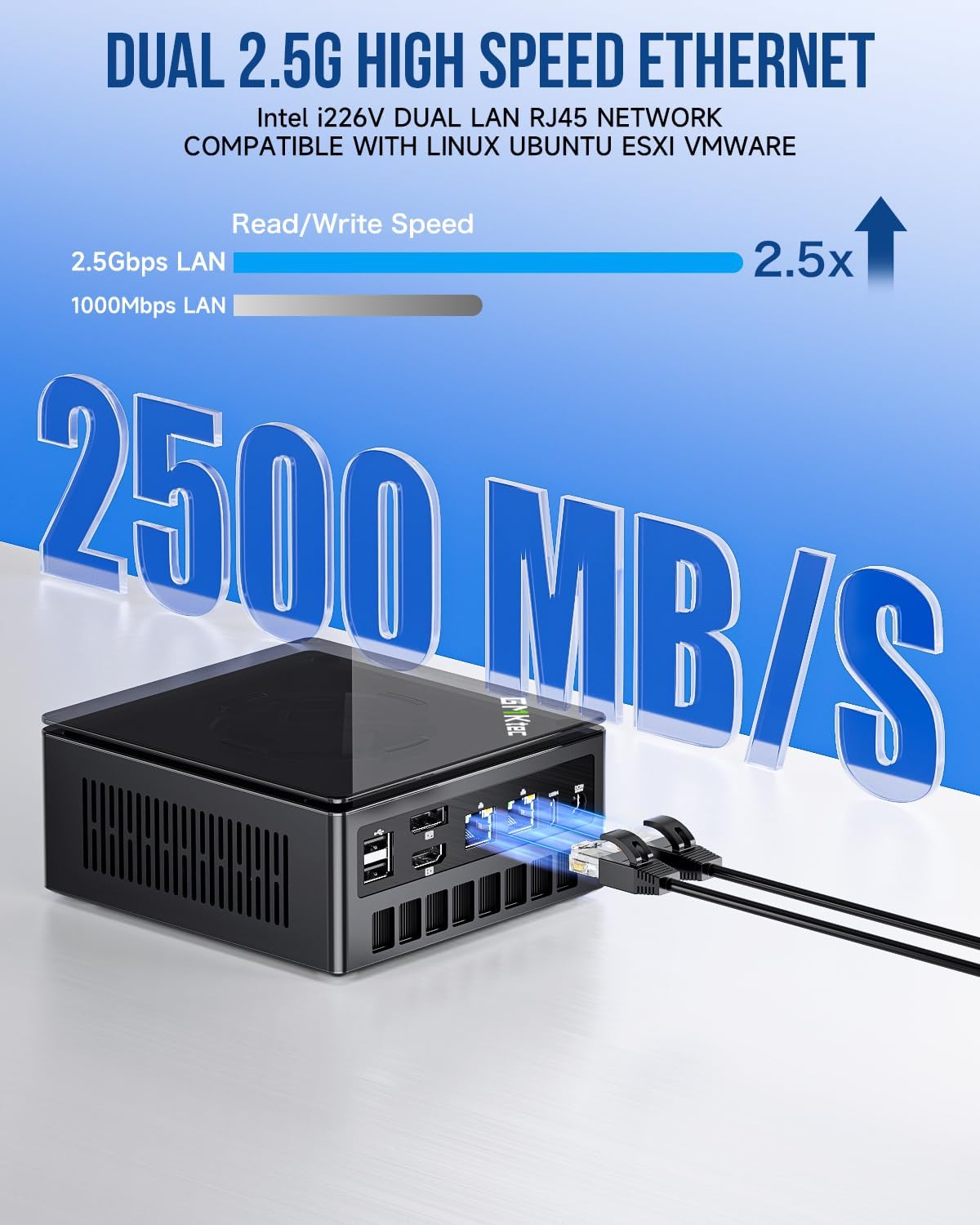 GMKtec Gaming Mini PC K8 Plus AMD Ryzen 7 8845HS(8C/16T, up to 5.1GHz) 32GB DDR5 RAM 1TB SSD, Desktop Computer Dual NIC 2.5G, HDMI 2.1, USB4 image 5
