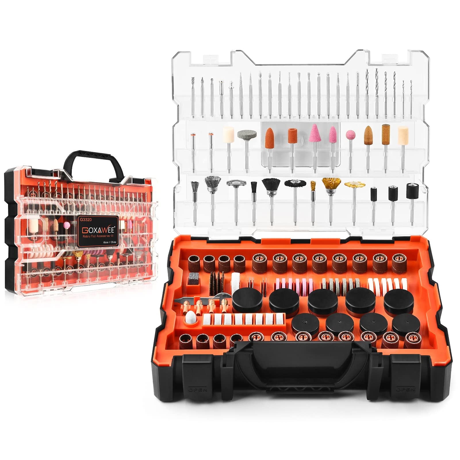 GOXAWEE 480Pcs Rotary Tool Accessories Kit Compatible with Dremel image 1
