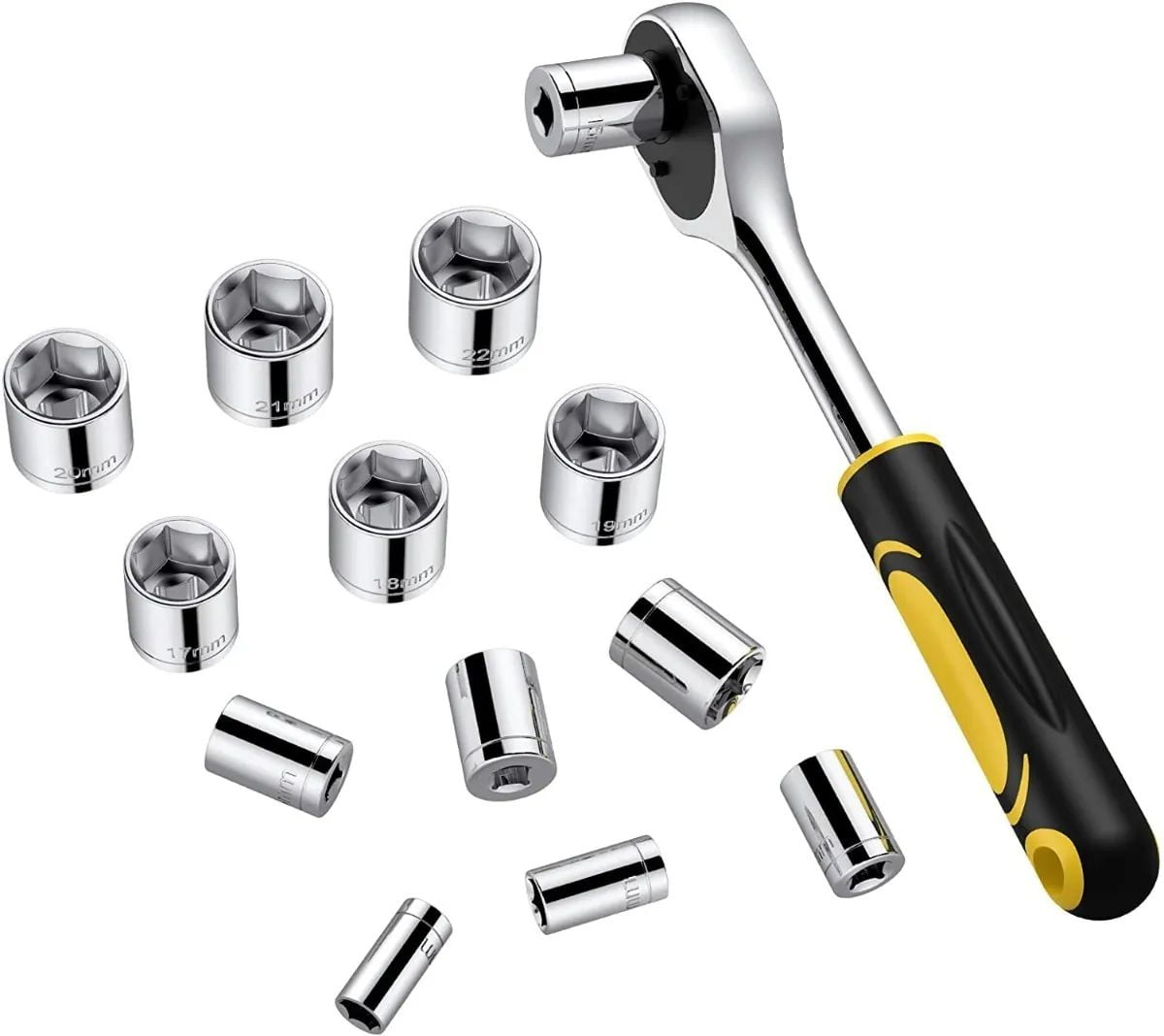 GOXAWEE 108-Piece Hand Tool Set, General Household Tool Kit with Plastic Storage Toolbox for Home Car Repair and DIY, G5239 image 5