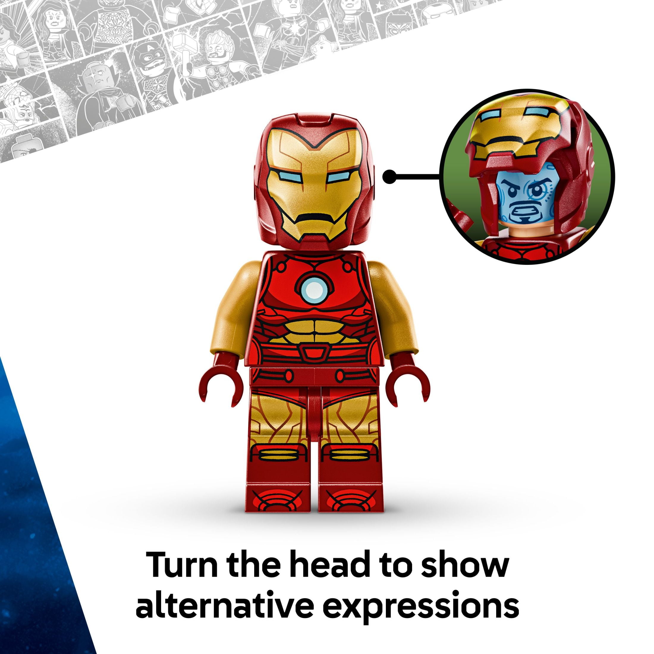 LEGO Marvel Iron Man Mech vs. Ultron Building Toy Set - Iron Man Toy for Kids, Boys and Girls, Ages 6+ - Buildable Action Figure - Superhero Gift for Birthday - 76307 image 5