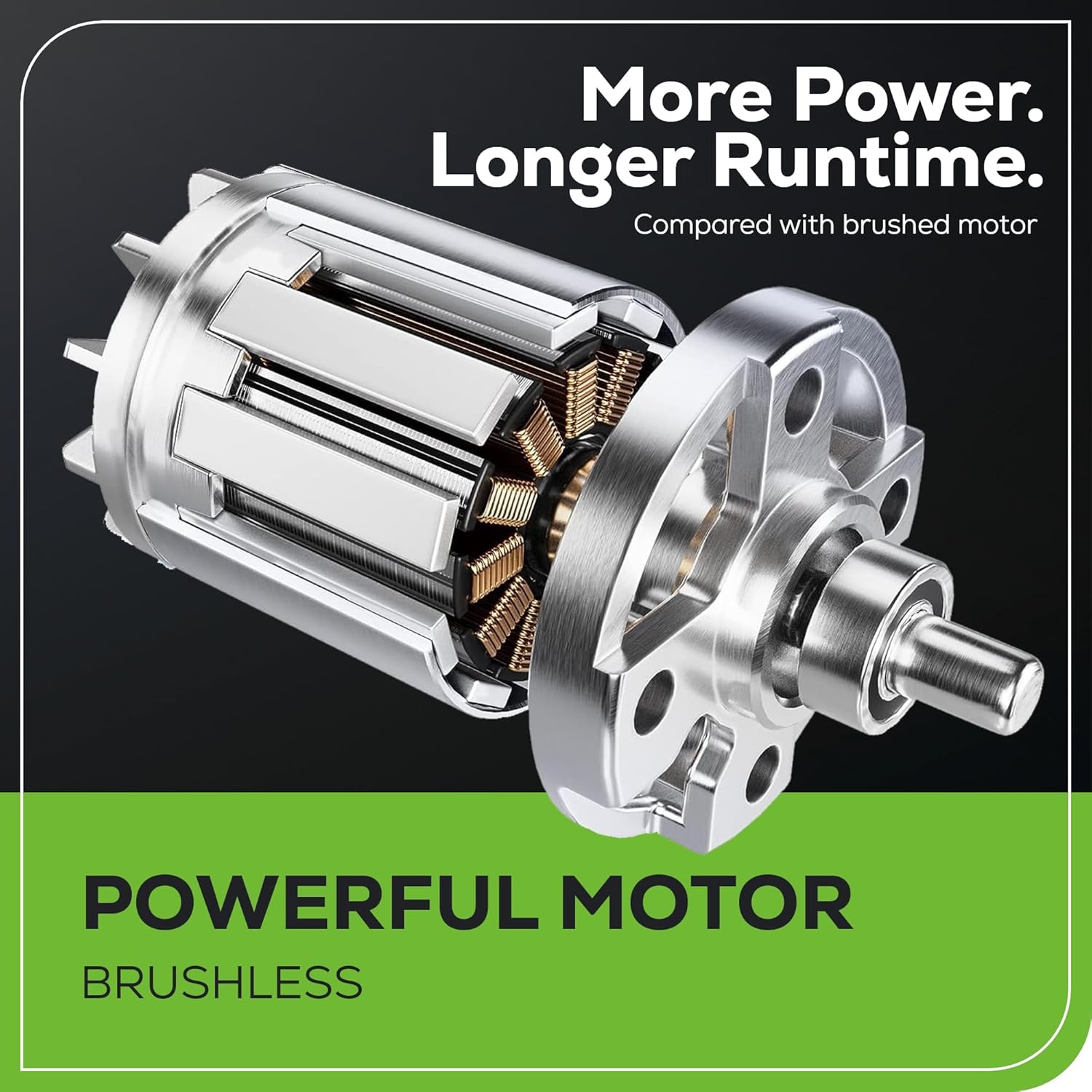 Greenworks 80V 21” Brushless (Push) Cordless Electric Lawn Mower + (500 CFM) Axial Leaf Blower (75+ Compatible Tools), (2) 2.0Ah Batteries and 30 Minute Rapid Charger image 5