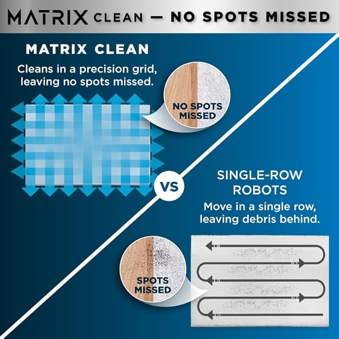 Shark Matrix Plus 2in1 Robot Vacuum & Mop with Sonic Mopping, Matrix Clean, Home Mapping, HEPA Bagless Self Empty Base, CleanEdge, for Pet Hair, WiFi, Black/Brass, AV2620WA image 4