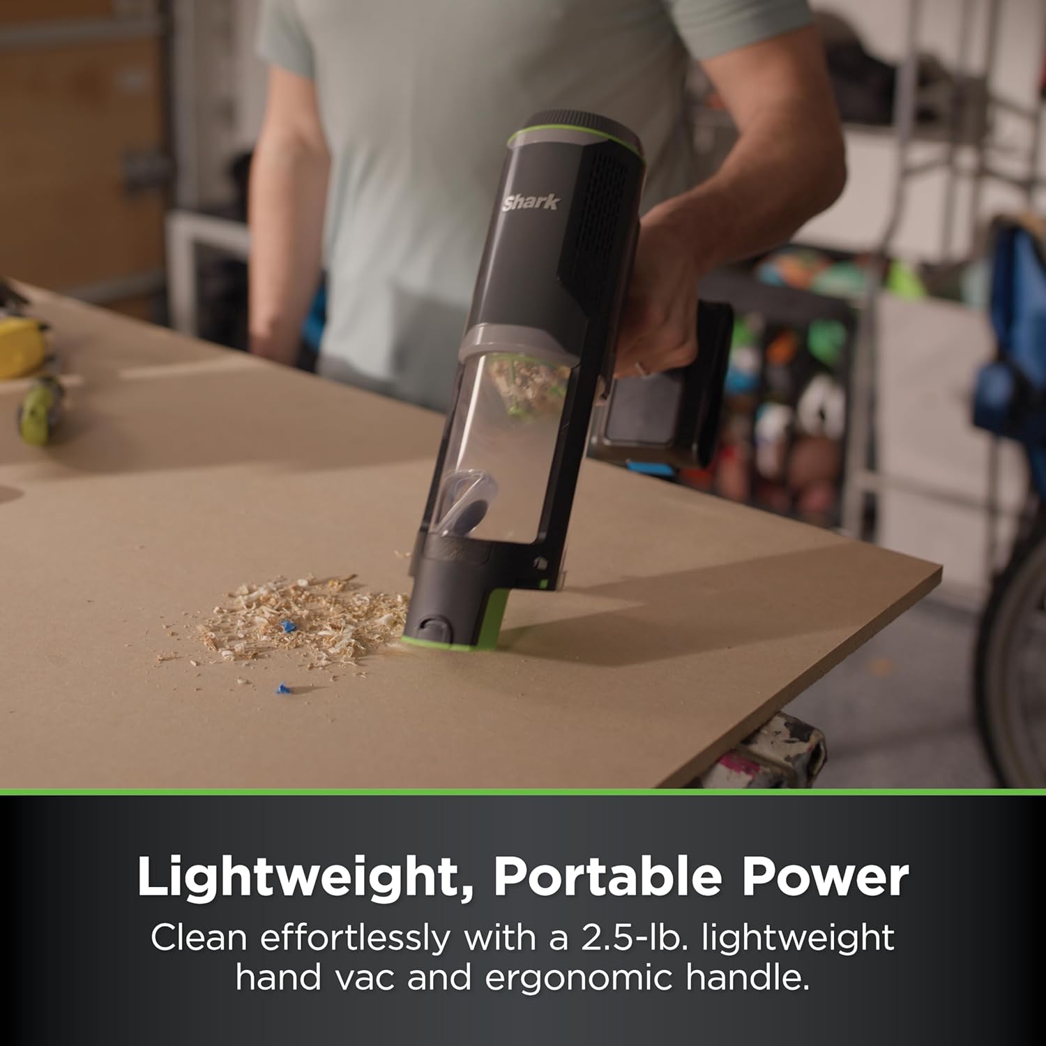 Shark PowerBoost Cordless 2-in-1 Car/Home Handheld PowerVac, Powerful Suction, 40 Minute Runtime, Portable, 3 Cleaning Modes, LED Screen, Furfins Tool, Duster Crevice Tool, Charcoal, BH102 image 7