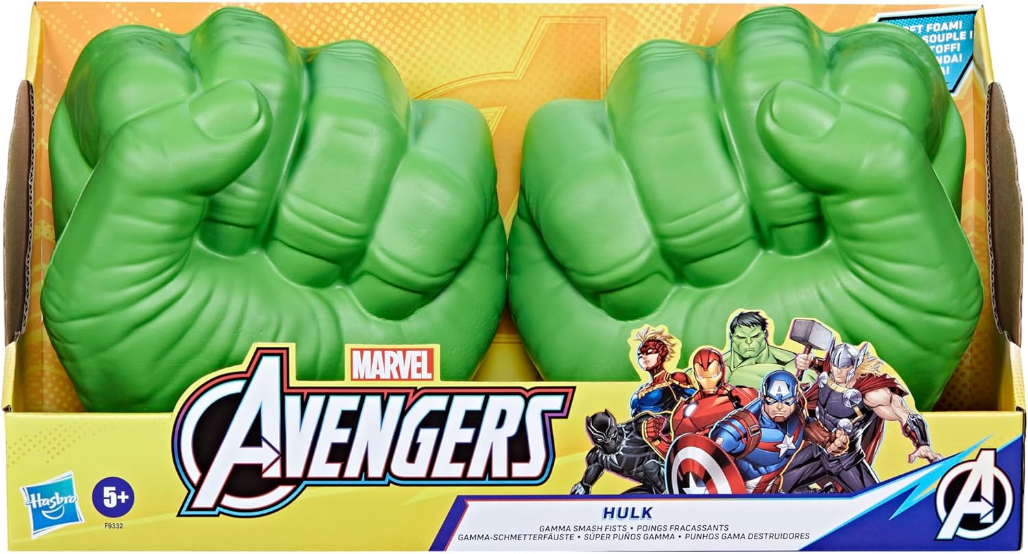 Marvel Hulk Gamma Smash Fists, Soft Foam Role Play Toy, Avengers Super Hero Toys for Kids Ages 5 and Up image 2