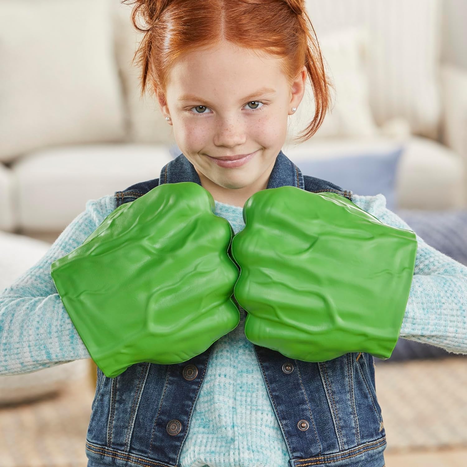 Marvel Hulk Gamma Smash Fists, Soft Foam Role Play Toy, Avengers Super Hero Toys for Kids Ages 5 and Up image 5