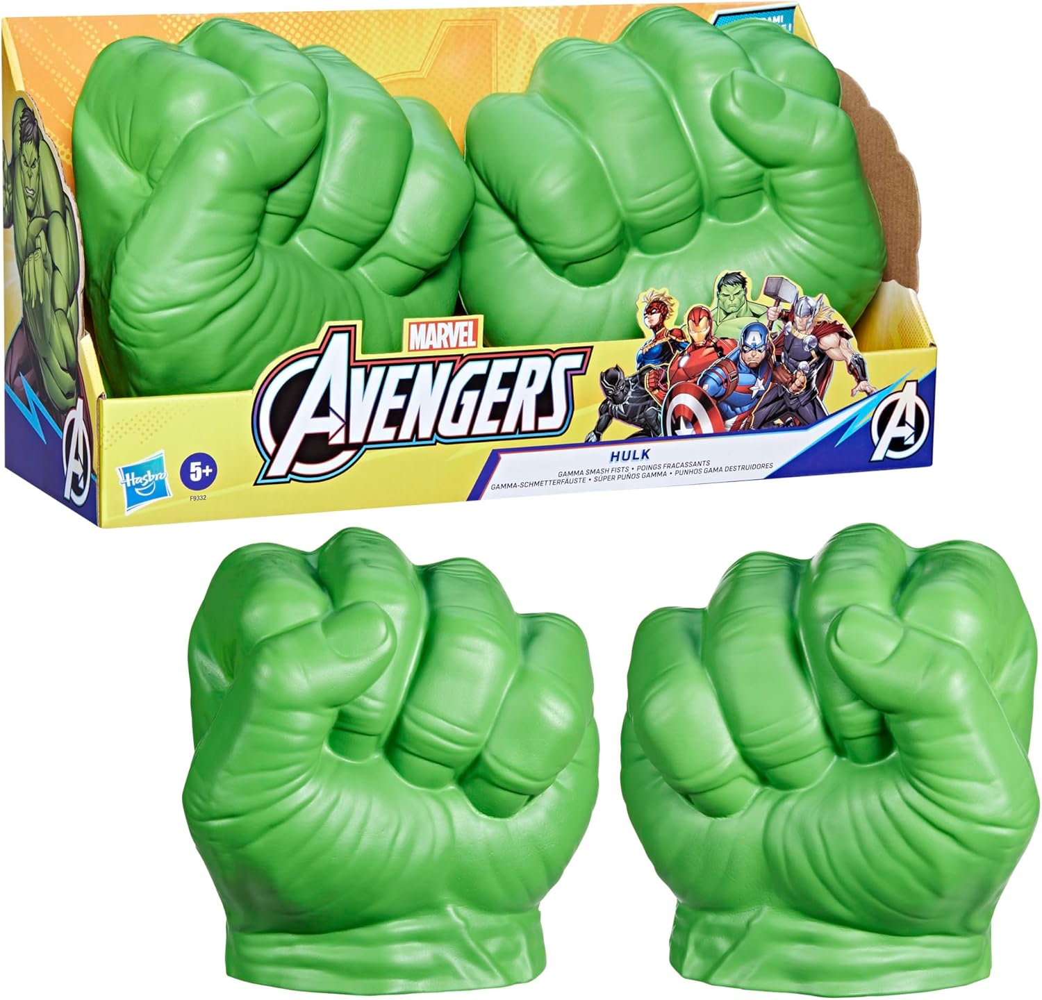 Marvel Hulk Gamma Smash Fists, Soft Foam Role Play Toy, Avengers Super Hero Toys for Kids Ages 5 and Up image 9