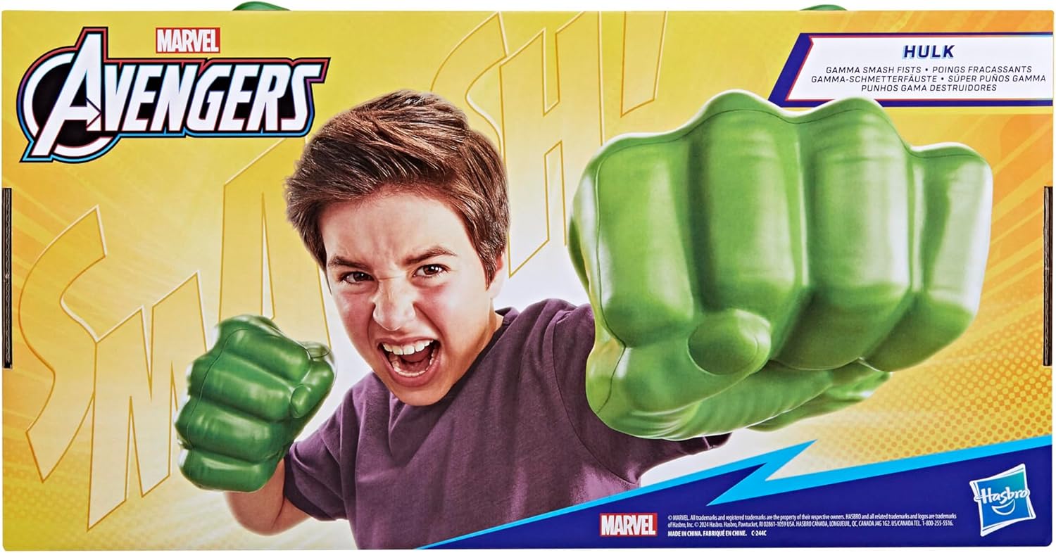 Marvel Hulk Gamma Smash Fists, Soft Foam Role Play Toy, Avengers Super Hero Toys for Kids Ages 5 and Up image 10