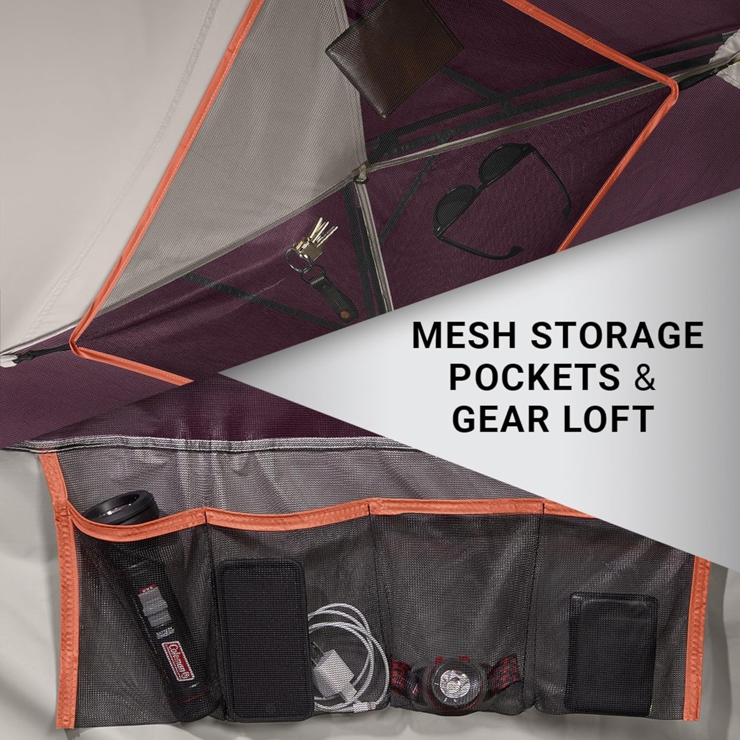 Coleman Skydome Tent with 5 Minute Setup, 2/4/6/8 Person Weatherproof Tent with Rainfly & Carry Bag, 20% More Headroom Than Traditional Canopies image 6